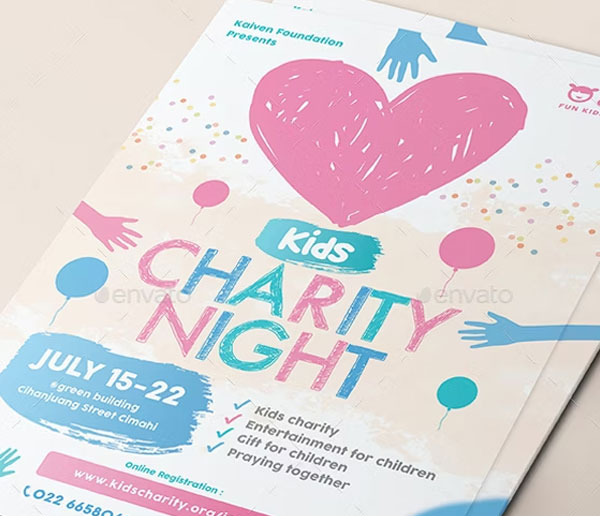 Sample Kids Charity Flyer Templates
