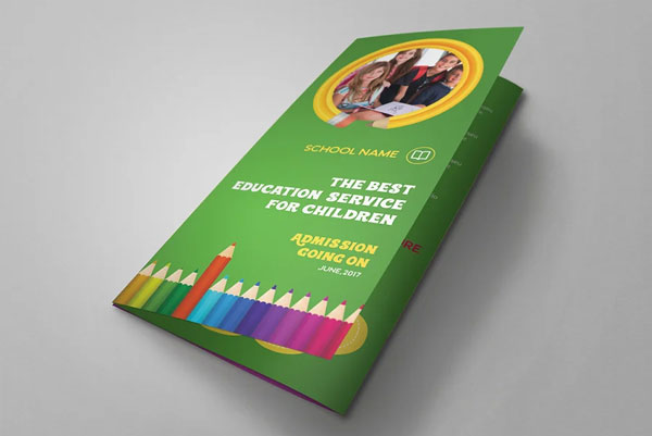 Sample Kids School Trifold Brochure