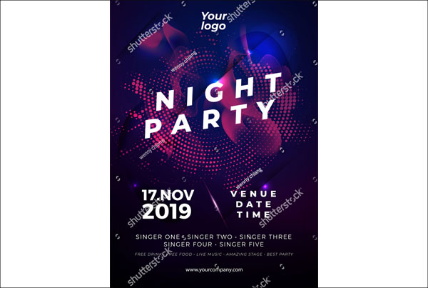 Sample Late Night Flyer Templates