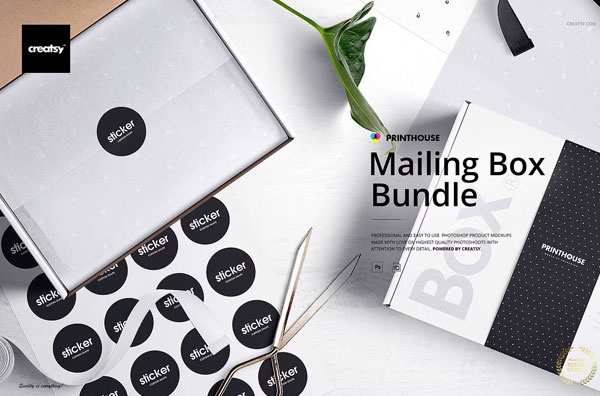 Sample Mailing Box Mockups Bundle