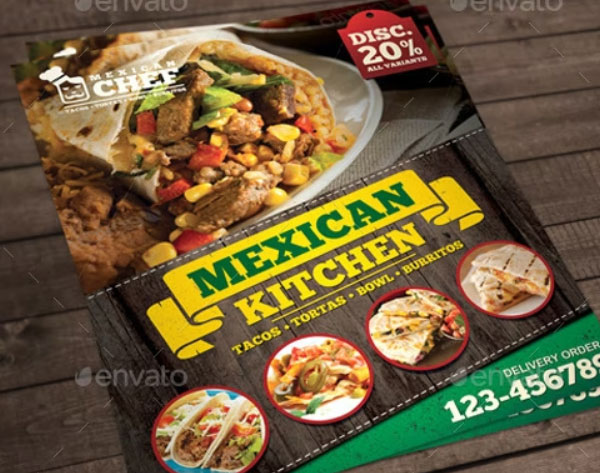 Sample Mexican Food Menu Flyer Template