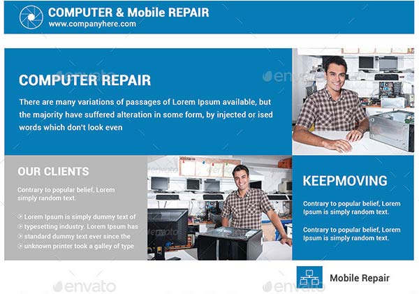 Sample Mobile Repair Promotion Flyer Template