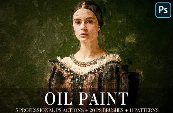 Sample Oil Paint Photoshop Actions Download