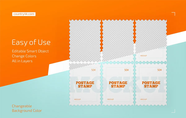 Sample Postage Stamp Mockup Set