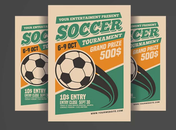 Sample Soccer Tournament Event Flyer