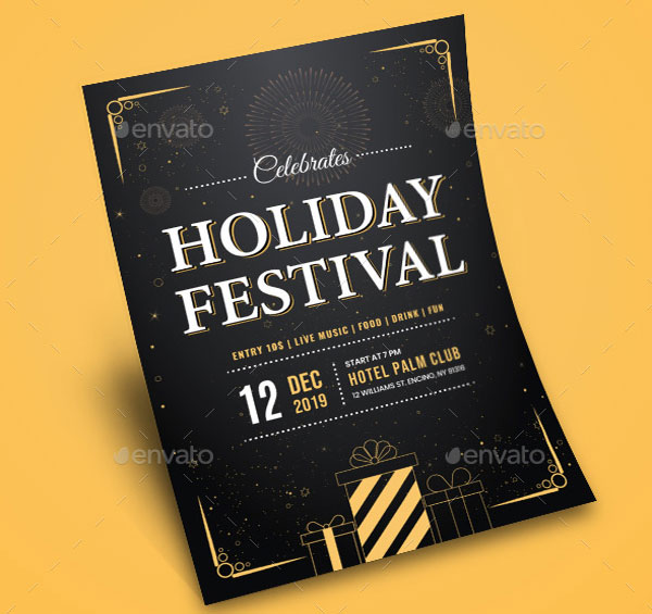 Sample State Holiday Festival Event Flyer