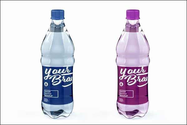 Sample Water Bottle Mockup Template