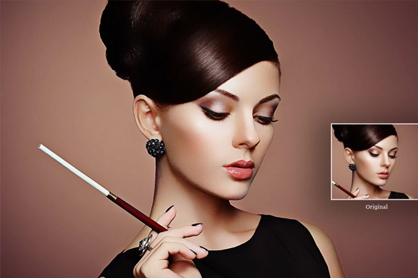 Sample Skin Retouching Photoshop Actions