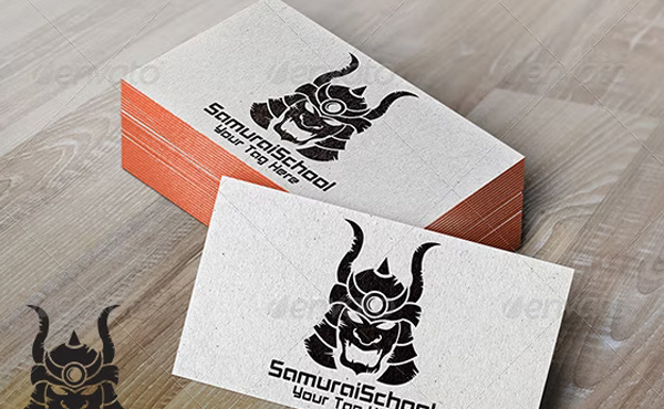 Samurai School Logo Template