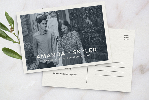 Save the Date Postcard Template