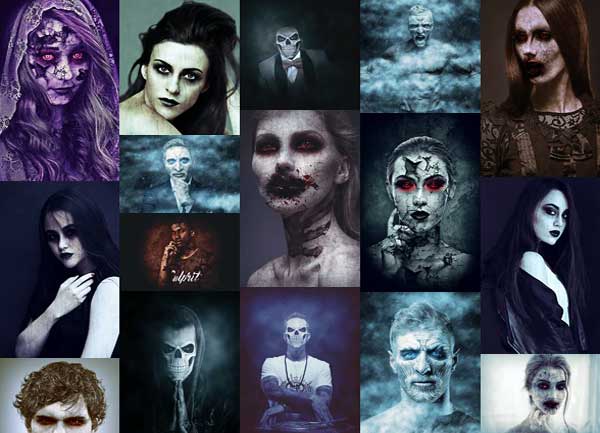 Scary Photoshop Action Templates