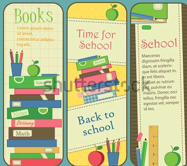 School Bookmark Template