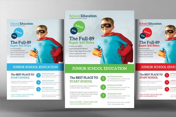 School Kids Activities Flyer Template