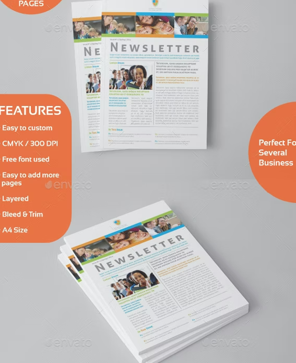 School Newsletter Template