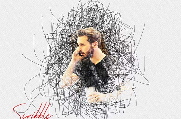 Scribble Sketch PSD Actions