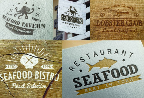 Seafood Logo Templates