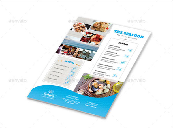 Seafood Restaurant Clean Flyers
