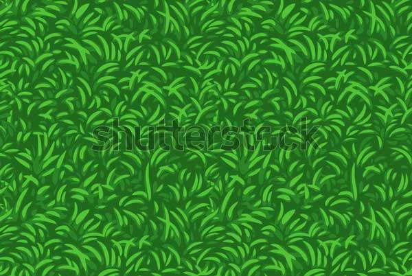 Seamless Green Nature Lawn Grass Pattern