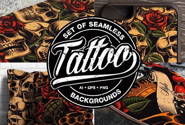 Seamless Tattoo Backgrounds
