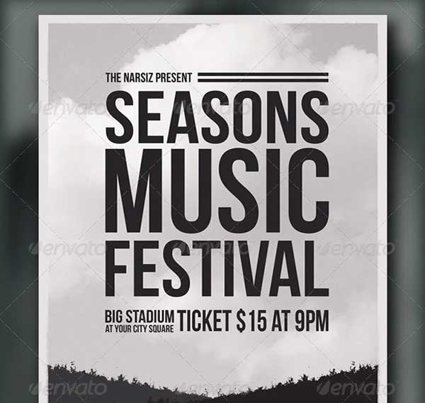 Season Music Festival Flyer Template