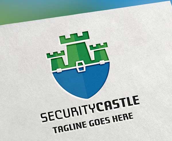 Security Castle Logo Design Templates