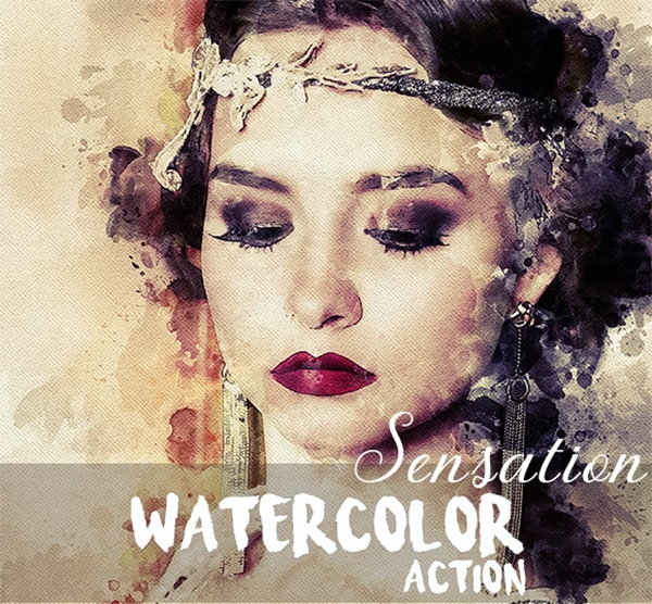 Sensation - Watercolor Photoshop Action