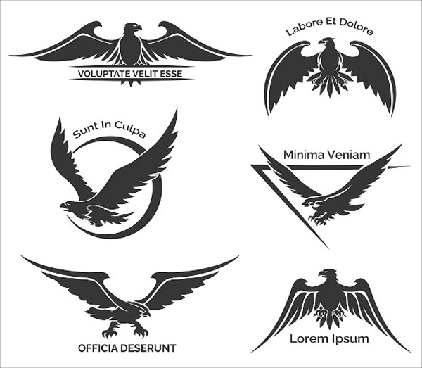 Set of Eagle Logo Designs