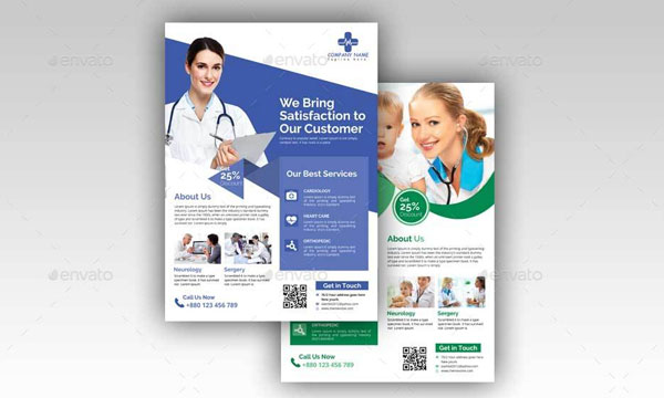 Set of Medical Flyer Templates