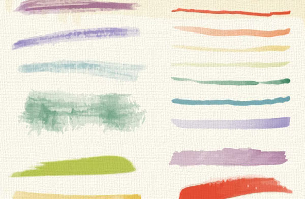 Set of Watercolor Brushes