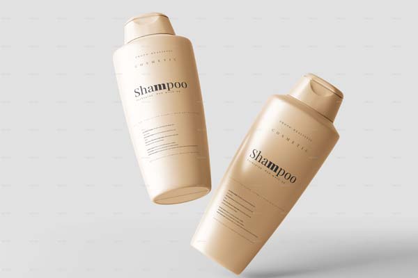 Shampoo Plastic Bottle Mockup
