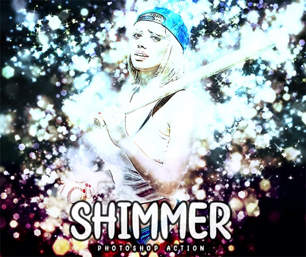 Shimmer Photoshop Action Design