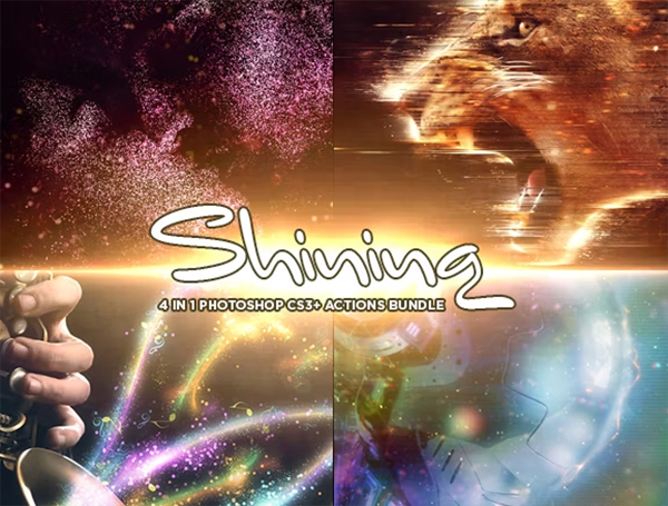 Shining 4 in 1 Bundle for Adobe Photoshop