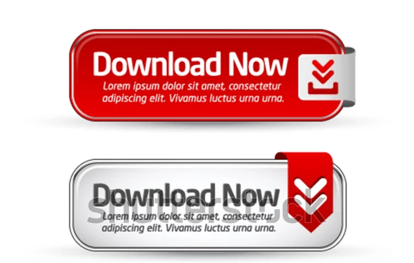 Shiny minimal Red Download Collection Buttons