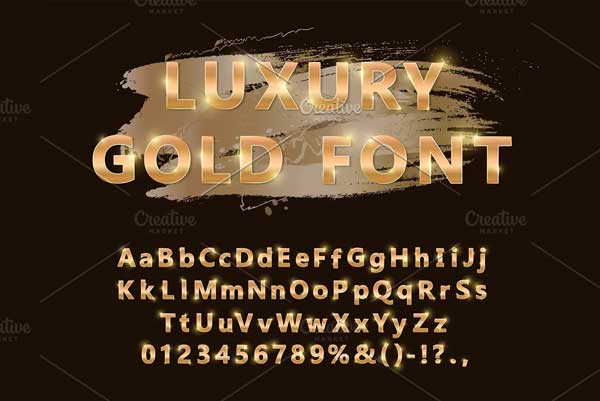 Shiny Modern Gold Photoshop Text Effects