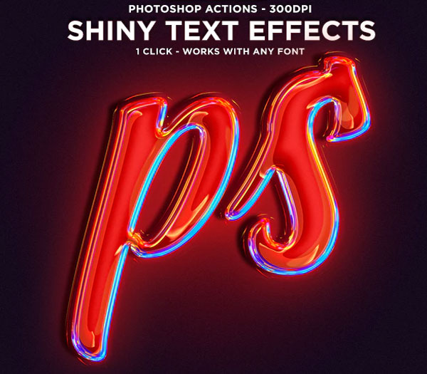 Shiny Photoshop Text Effects