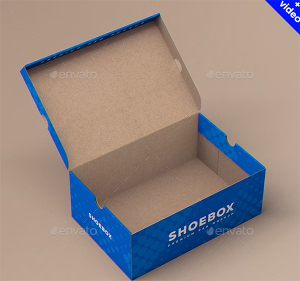Shoe Box MockUp Template