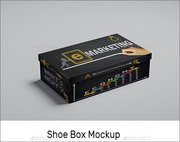 Shoe Box Mockup Design