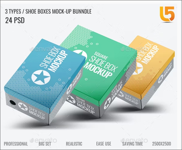 Shoe Boxes Mock-Up Bundle