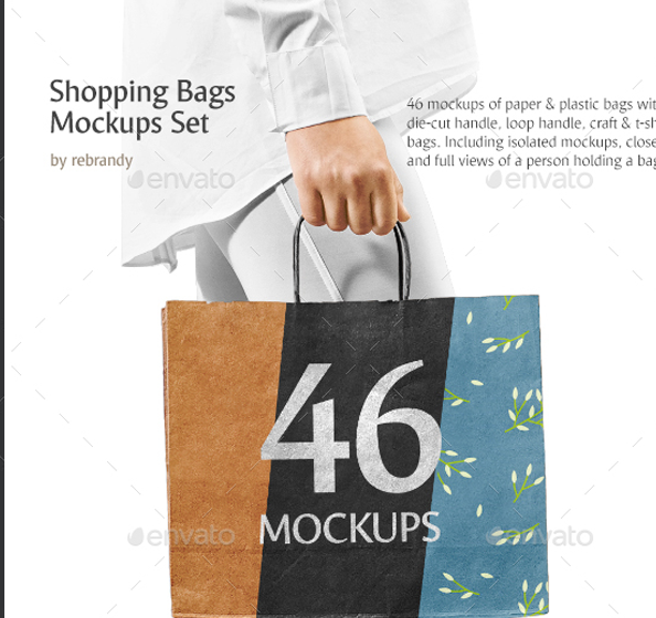 Shopping Bags PSD Mockups