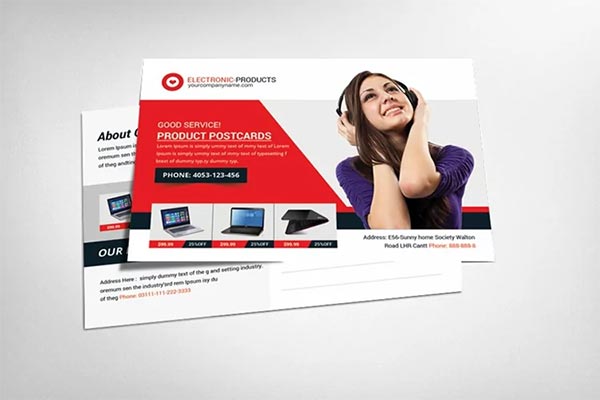Shopping Product Postcard Templates