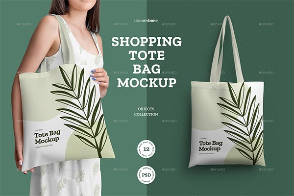 Shopping Tote Bag Mockups