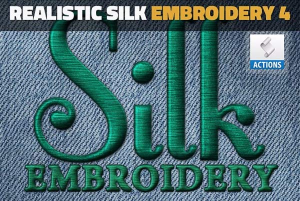 Silk Embroidery Effect Photoshop Action