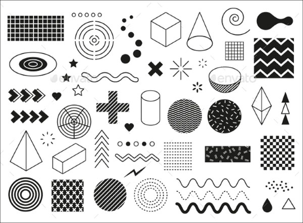 Simple Abstract Geometric Shapes