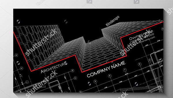 Simple Architect Visiting Card Design