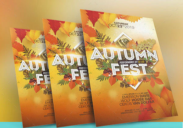 Simple Autumn Festival Flyer