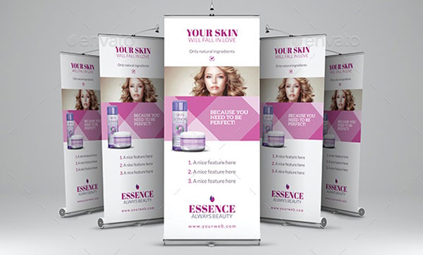 Simple Beauty Care Rollup Banner
