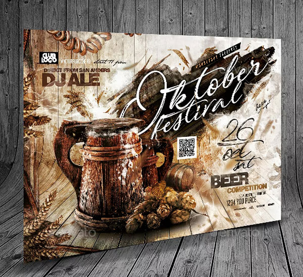 Simple Beer Festival Flyer Template