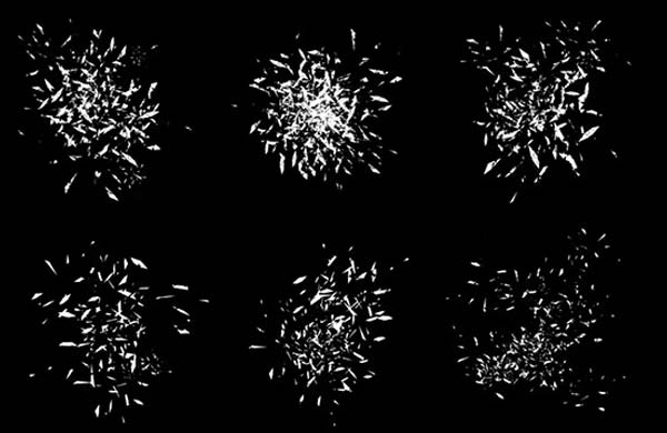 Simple Broken Glass Photoshop Brushes