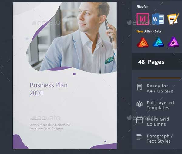 Simple Business Marketing Plan Brochure Design