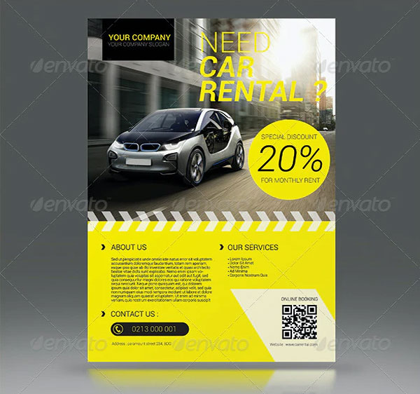 Simple Car Rental Flyer
